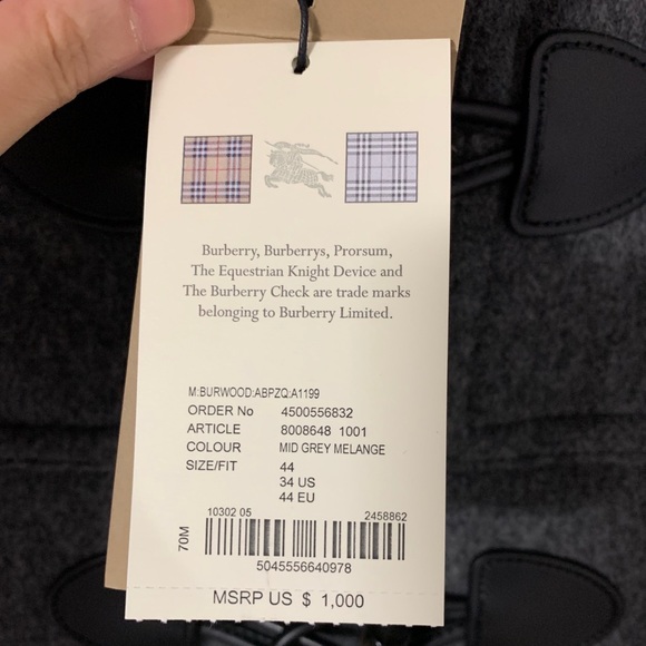 Burberry Brit 'Burwood' Duffle Coat - Picture 12 of 16